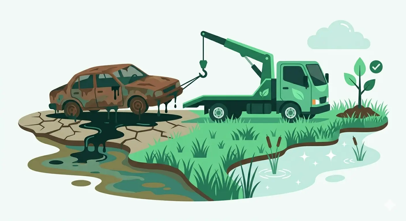 Le Auto Abbandonate Inquinano l'Ambiente: Ecco Perché Rimuoverle